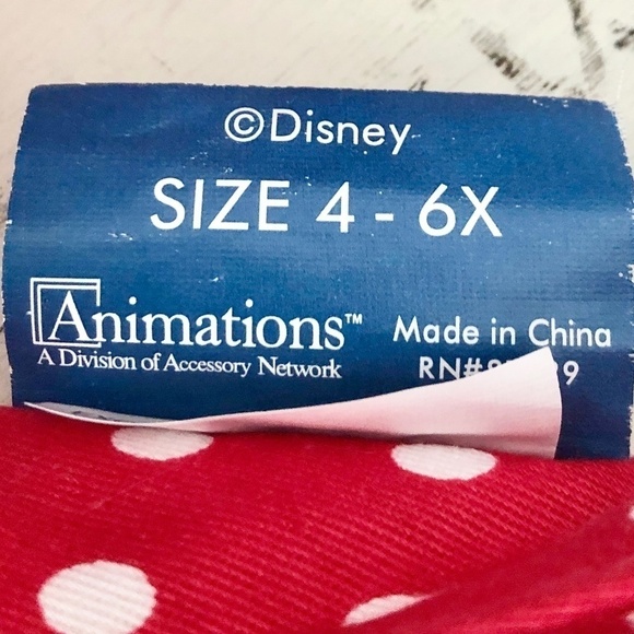 DISNEY, Minnie Mouse, Sun Visor, Adjustable, Child, Size 4 - 6X, Nice Condition - Picture 8 of 9